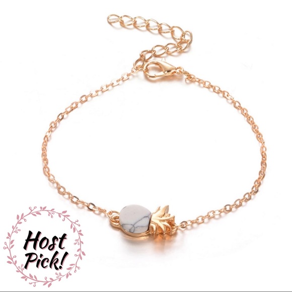 2nd Avenue Jewelry - 🍍2 LEFT!! Howlite Pineapple Gold Bracelet